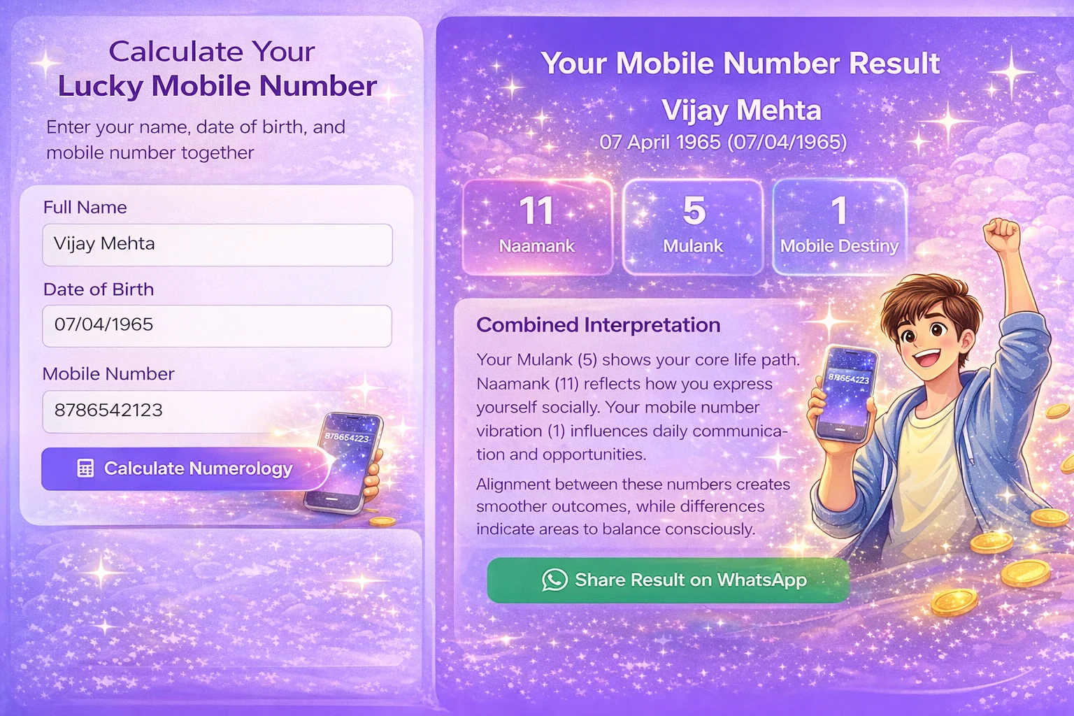 How Bhagyank Calculator Works